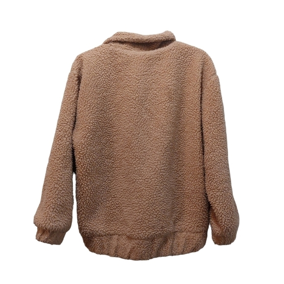 Zaful Ladies Long Sleeve Sherpa Style Pullover Top - Picture 3 of 5